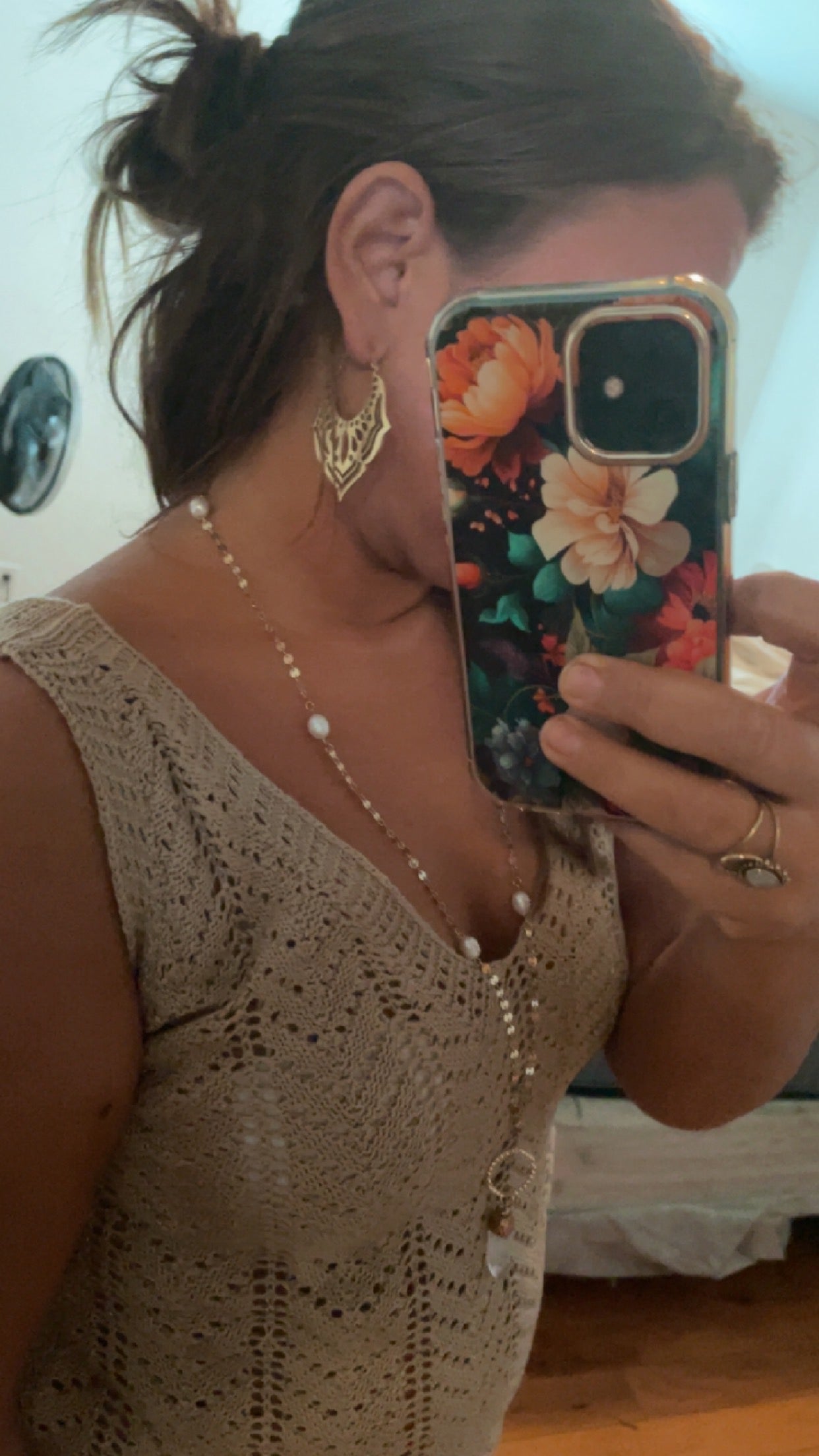 Bohemian hoop earrings